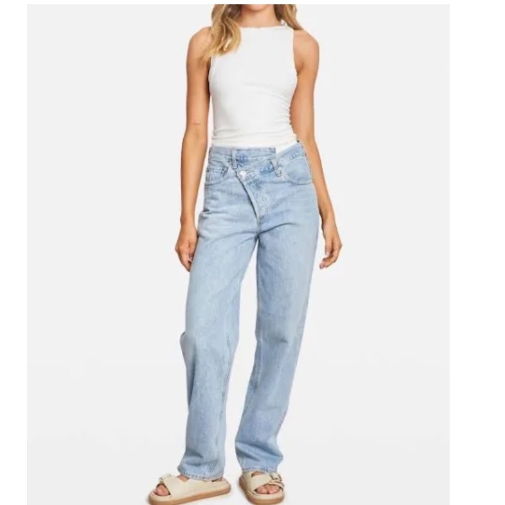 AGOLDE criss cross upsized jean in suburbia